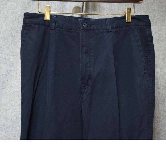 Ralph Lauren Collection Men’s Navy Pleated Chino Pants Size 33 - Picture 2 of 3